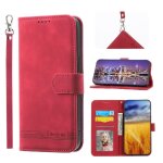 Flip etui pour nokia c21 premium bracelet fentes pour cartes cash poche fermeture magn�tique - rouge