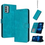 Flip etui pour nokia g22 cuir pu bicelle couleur pure avec boucle avec fente pour carte - vert