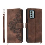 Flip etui pour nokia g22 en relief plusieurs emplacements pour cartes de cr�dit antichoc bracelet - le ...