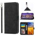 Flip etui pour nokia g60 fentes pour cartes cash poche fermeture magn�tique premium bracelet - noir