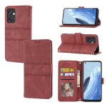 Flip etui pour oppo reno7 5g cuir pu bicelle etui portefeuille fermeture magn�tique protection antichoc ...