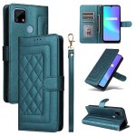 Flip etui pour realme 7i antichoc etui en cuir portefeuille couverture rabotant simple entreprise - vert ...