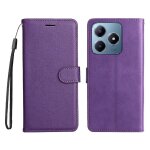 Flip etui pour realme c61 couleur solide classique cuir de haute qualit� avec fente pour carte etui de ...