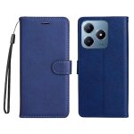 Flip etui pour realme c63 cuir de haute qualit� etui de t�l�phone portefeuille d'affaires couleur solide ...