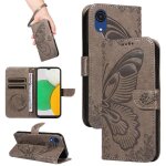 Flip etui pour samsung galaxy a03 core sangle de main dtachable cuir de haute qualit papillon en relief ...
