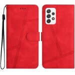 Flip etui pour samsung galaxy a72 4g / 5g portefeuille en cuir pu sangle de poignet flip folio protection ...