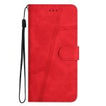 Flip etui pour samsung galaxy a8 2018 flip folio sangle de poignet portefeuille en cuir pu protection ...