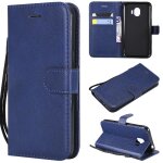 Flip etui pour samsung galaxy j2 pr0 2018 couleur solide classique avec fente pour carte etui de t�l�phone ...