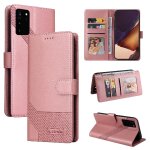 Flip etui pour samsung galaxy note 20 plus cuir premium bicelle trois fentes pour cartes - couleur or ...