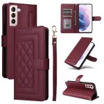 Flip etui pour samsung galaxy s21 plus couverture rabotant antichoc etui en cuir portefeuille simple ...