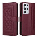 Flip etui pour samsung galaxy s21 ultra couverture rabotant antichoc simple entreprise etui en cuir portefeuil ...