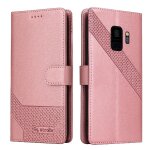 Flip etui pour samsung galaxy s9 bicelle cuir premium trois fentes pour cartes - couleur or rose Flip etui pour samsung galaxy s9 bicelle cuir premium trois fentes pour cartes - couleur or rose