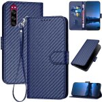 Flip etui pour sony xperia 2 cuir premium avec sangle dtachable avec fente pour carte et bquille surface ...