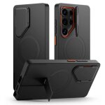 Galaxy s25 ultra coque antichoc tech - protect kevlar aura magsafe avec cache cam�ra & b�quille r�tractables ...