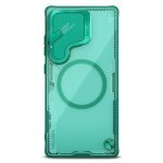 Galaxy s25 ultra coque magsafe nillkin iceblade prop magntique avec cache camra chevalet (vert)