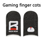 Gants de jeu en fiber de carbone 2 pices, manchon de doigt anti - transpiration pour ecran tactile de ...