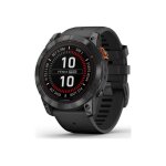 Garmin fenix 7x pro - solar edition - 51 mm - gris ardoise - oui montre de sport avec bracelet - silicone ...