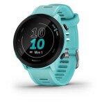Garmin forerunner 55 - vert aqua - montre de sport avec bracelet - silicone - vert aqua - affichage 1. ...