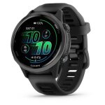 Garmin forerunner 570, 42mm, slate grey aluminium / translucent black, silicone band