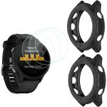 Compatible avec garmin forerunner 955 smartwatch ecran protecteur (4 pi�ces) et coque protection (2 pi�ces), ...