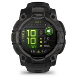 Garmin instinct 3 - 45 mm amoled - noir avec bracelet en silicone noir