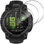 Pour garmin instinct 3 45mm verre tremp� protection ecran, 3 pi�ces 9h duret� hd protecteur film, sans ...