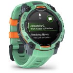 Garmin instinct 3 amoled 45 mm - vert avec bracelet silicone vert - gps (010 - 02936 - 01)