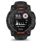 Garmin instinct 3 solar 45 mm - noir avec bracelet silicone noir - gps (010 - 02934 - 00)