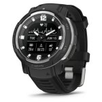 Garmin instinct crossover - standard edition 45 mm hybride - noir avec bracelet silicone noir - gps (010 ...