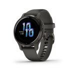 Garmin venu 2s - 40 mm - graphite - montre de sport avec bracelet - silicone - taille du poignet : 110 ...