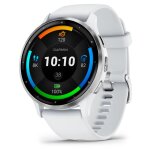 Garmin venu 3 amoled 45 mm - argent avec bracelet silicone blanc - , blanc wifi gps (010 - 02784 - 00) ...