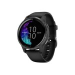 Garmin venu - noir - montre de sport avec bracelet - silicone - ardoise - taille du poignet : 125 - 190 ...