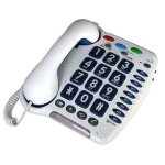 Geemarc - cl100 - telephone grosses touches - volume de reception + 30 db (dans le combine) - couleur ...
