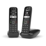 Gigaset as690 duo t�l�phone analog / dect identification de l'appelant noir