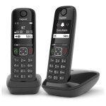 Gigaset as690 duo t�l�phone analog / dect identification de l'appelant noir