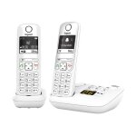 Gigaset as690a duo - tlphone sans fil - systme de rpondeur avec id d'appelant - eco dectgap - blanc ...