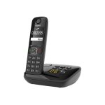 Gigaset as690a duo - tlphone sans fil - systme de rpondeur avec id d'appelant - eco dectgap - noir ...