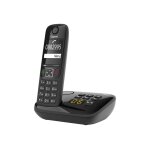 Gigaset as690a four - tlphone sans fil - systme de rpondeur avec id d'appelant - eco dectgap - noir ...