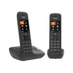 Gigaset c575a duo - t�l�phone sans fil - syst�me de r�pondeur avec id d'appelant - eco dectgap - noir ...