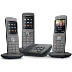 Gigaset cl660a trio - téléphone sans fil - système de répondeur avec id d'appelant - dectgap - noir, ... Gigaset cl660a trio - téléphone sans fil - système de répondeur avec id d'appelant - dectgap - noir, ...