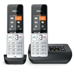 Gigaset comfort 500a duo téléphone analog / dect identification de l'appelant noir, argent Gigaset comfort 500a duo téléphone analog / dect identification de l'appelant noir, argent