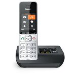 Gigaset comfort 500a t�l�phone analog / dect identification de l'appelant noir, argent