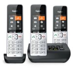 Gigaset comfort 500a trio téléphone analog / dect identification de l'appelant noir, argent Gigaset comfort 500a trio téléphone analog / dect identification de l'appelant noir, argent