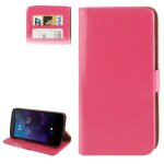 Google nexus 5 : coque housse de protection en cuir (pu) magenta  texture peau 