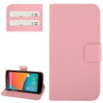 Google nexus 5 : coque housse de protection en cuir (pu) rose