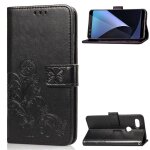 Google pixel 3 xl coque, saturcase lucky clover pu cuir magn�tique flip portefeuille support porte - ...