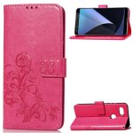 Google pixel 3 xl coque, saturcase lucky clover pu cuir magn�tique flip portefeuille support porte - ...