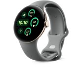Google pixel watch 3 - bo�tier 41 mm - champagne dor� - bracelet vert sauge - bluetooth