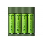 Gp recyko b421 usb - chargeur 6 heures + 4 accus lr6 / aa 2100 mah