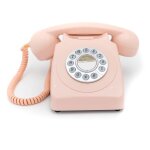Gpo 746 push rose - t�l�phone fixe r�tro bouton poussoir
